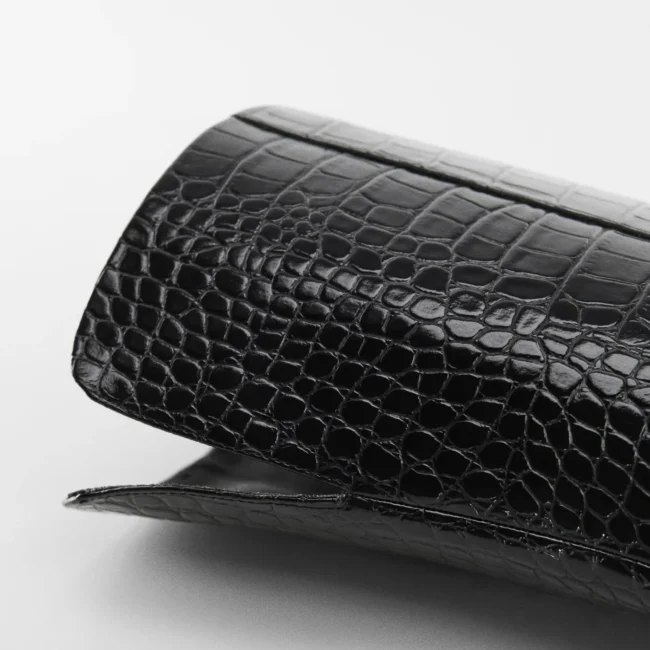 Black Croc-Effect Based Stiletto Boots — изображение 4