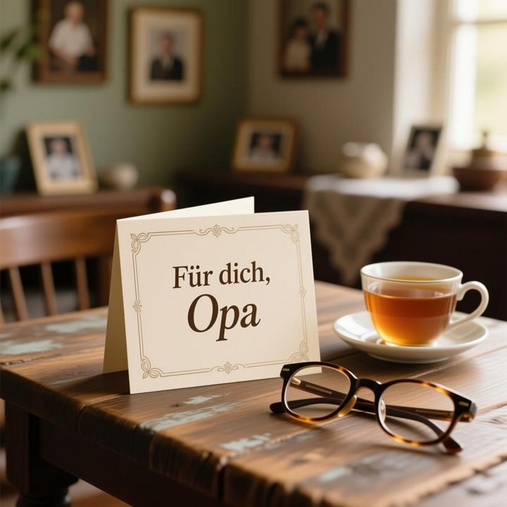 Grußkarte -für- Großvater