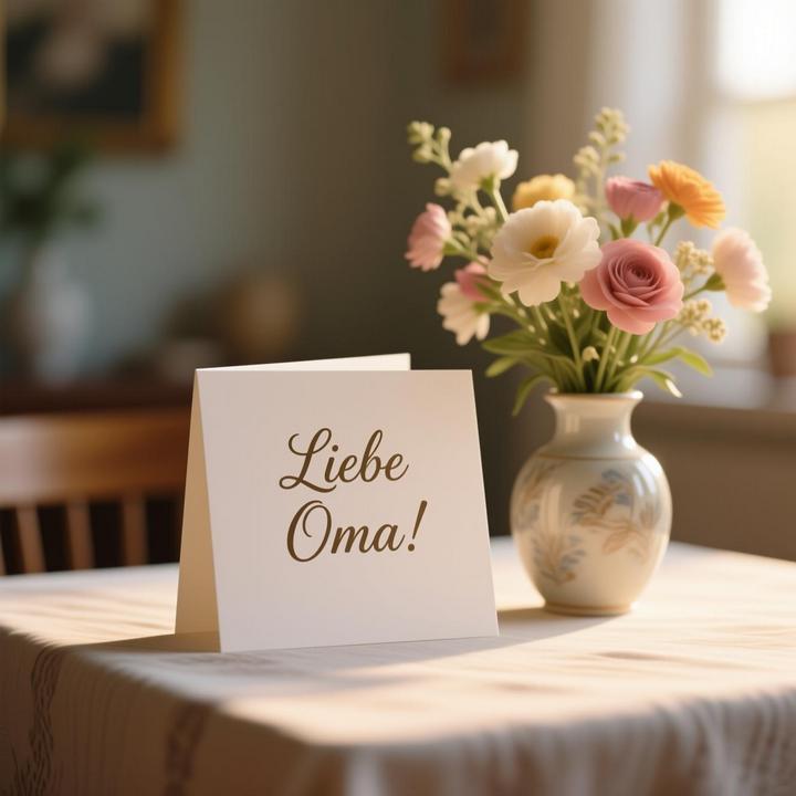 Grußkarte für Oma