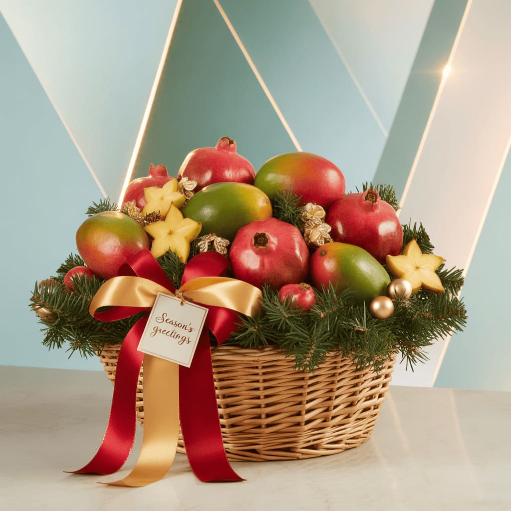 christmas exotic fruits gift