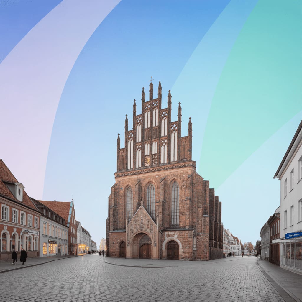 historic Neubrandenburg city center