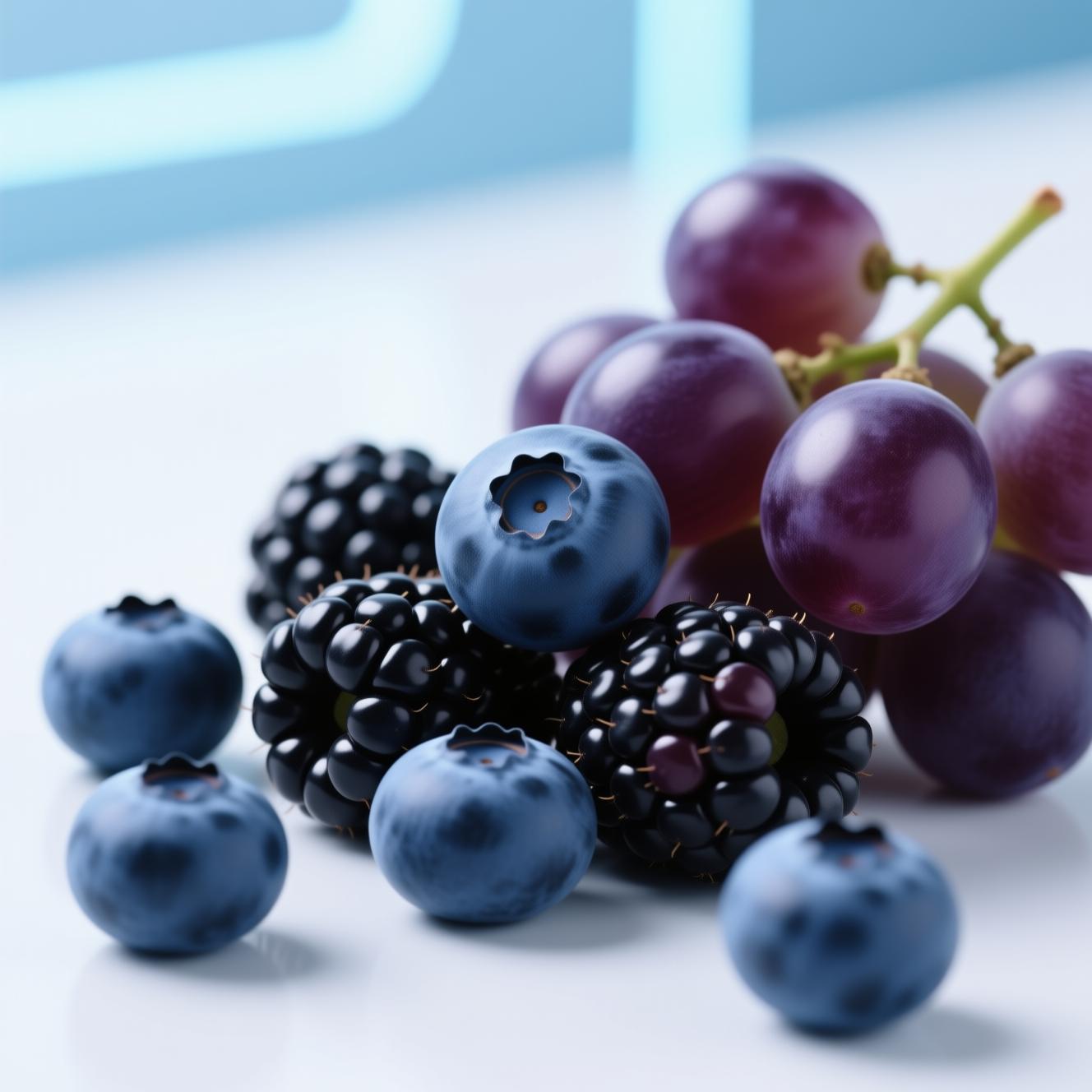 blueberries blackberries