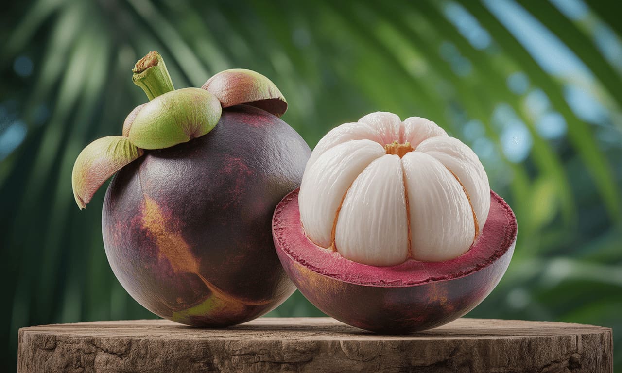 Exotische Mangostanfrucht Königin der Tropen