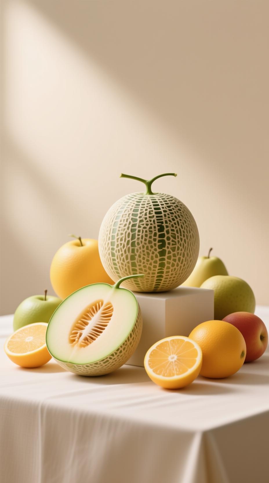 fresh melons and citrus fruits stored properly