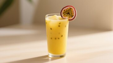 tropical passion fruit smoothie