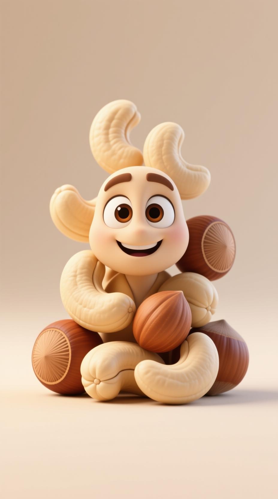 cashews and hazelnuts mixed nuts healthy food photography