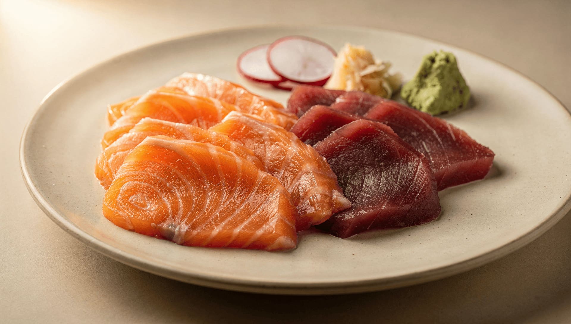 fresh salmon tuna sashimi sushi grade fish