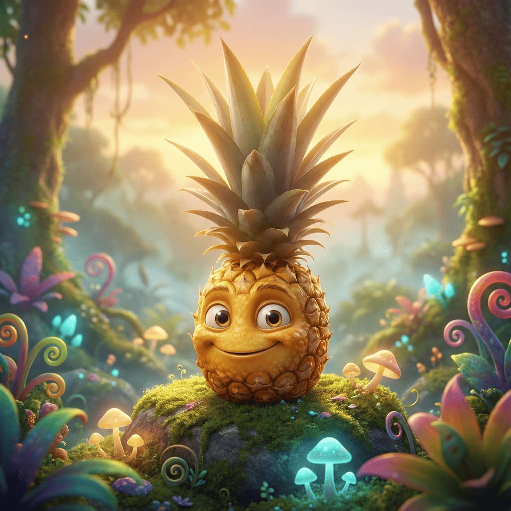 A fictional fruit called “Ananasyuk”,