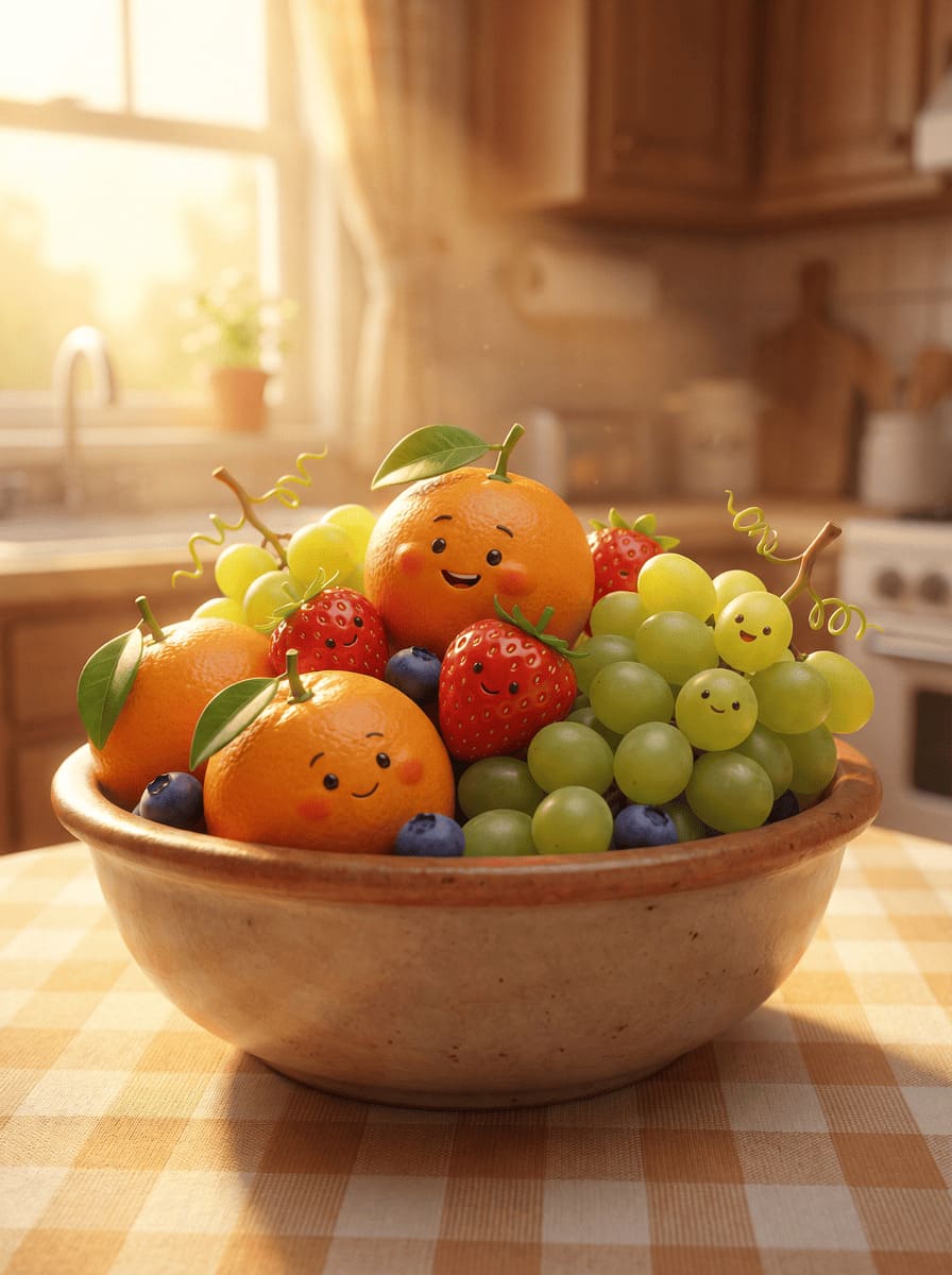 beautiful fruit bowl arrangement