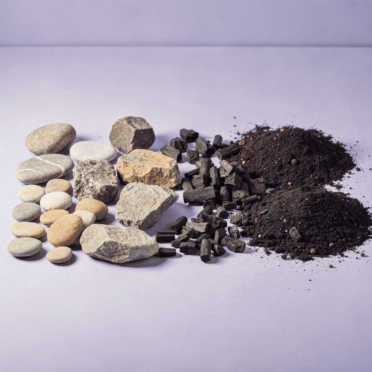 materials for terrarium building stones charcoal soil